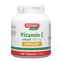 Abbildung: Vitamin C Retard 1.000 mg Immun Megamax Filmtabletten  100 St, Filmtabletten PZN 16662387 