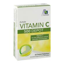 Abbildung: Vitamin C 500 mg Depot Tabletten 60 St, Tabletten PZN 16743619 