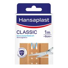 Abbildung: Hansaplast Classic Pflaster 6 cmx1 m 1 St, Pflaster PZN 16744903 