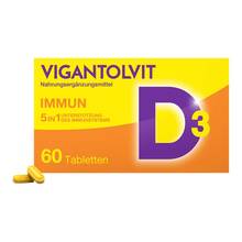 Abbildung: Vigantolvit Immun Filmtabletten 60 St, Filmtabletten PZN 16752328 