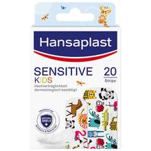 Abbildung: Hansaplast Sensitive Kinder Pflasterstrips 20 St, Pflaster PZN 16759224 