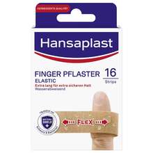Abbildung: Hansaplast Elastic Finger Pflasterstrips 16 St, Pflaster PZN 16760144 