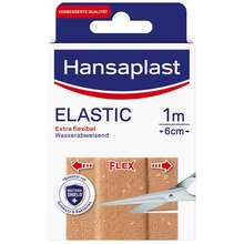 Abbildung: Hansaplast Elastic Pflaster 6 cmx1 m 1 St, Pflaster PZN 16762456 