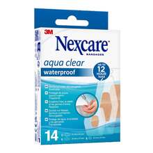Abbildung: Nexcare Aqua Clear waterproof assortiert 3 Größen 14 St, Pflaster PZN 16789917 
