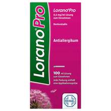 Abbildung: Loranopro 0,5 mg / ml Lösung zum Einnehmen 100 ml, Lösung zum Einnehmen PZN 16790122 
