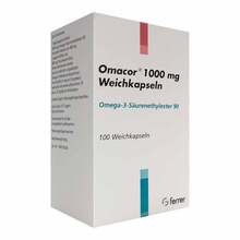 Abbildung: Omacor 1.000 mg Weichkapseln 100 St, Weichkapseln PZN 16798796 