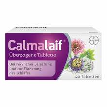 Abbildung: Calmalaif überzogene Tabletten 120 St, Überzogene Tabletten PZN 16808075 