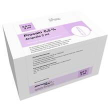 Abbildung: Procain pharmarissano Ampulle 0,5% 2 ml Injektionslösung  50X2 ml, Injektionslösung PZN 16816092 