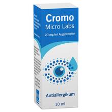Abbildung: Cromo Micro Labs 20 mg / ml Augentropfen 10 ml, Augentropfen PZN 16821940 
