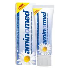 Abbildung: Aminomed Kamillenblüten Zahncreme ohne Titandioxid 75 ml, Zahncreme PZN 16850083 