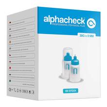 Abbildung: ALPHACHECK professional Pen-Nadeln Plus 30 Gx8 mm 100 St, Kanüle PZN 16861342 