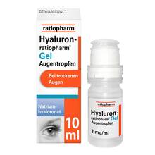 Abbildung: Hyaluron-Ratiopharm Gel Augentropfen 10 ml, Augentropfen PZN 16878420 