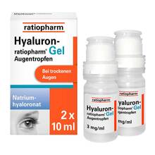 Abbildung: Hyaluron-Ratiopharm Gel Augentropfen 2X10 ml, Augentropfen PZN 16878437 