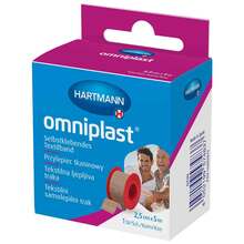 Abbildung: Omniplast Fixierpflaster Textilgew.2,5 cmx5 m Otc 1 St, Pflaster PZN 16885874 