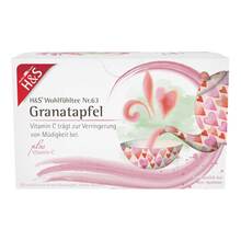 Abbildung: H&S Granatapfel mit Vitamin C Filterbeutel 20X2 g, Filterbeutel PZN 16942017 