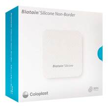 Abbildung: Biatain Silicone Non-Border Schaumverband 7,5x7,5 cm 10 St, Verband PZN 16942313 