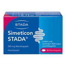 Abbildung: Simeticon Stada 280 mg Weichkapseln 16 St, Weichkapseln PZN 16944499 