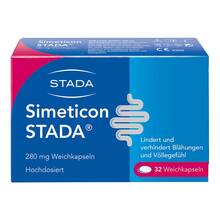 Abbildung: Simeticon Stada 280 mg Weichkapseln 32 St, Weichkapseln PZN 16944507 