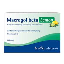 Abbildung: Macrogol beta Lemon Pulver zur Her.e.Lösung zum Einnehmen 50 St, Pulver zur Herstellung einer Lösung zum Einnehmen PZN 17164792 