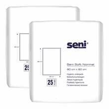 Abbildung: SENI Soft Normal Bettschutzunterlage 60x90 cm 2X25 St PZN 17169588 
