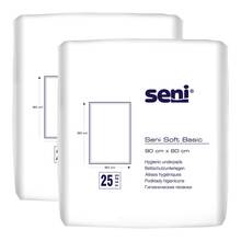 Abbildung: SENI Soft Basic Bettschutzunterlage 60x90 cm 2X25 St PZN 17169602 