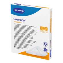 Abbildung: COSMOPOR transparent Folienverband 9x10 cm steril 5 St, Pflaster PZN 17206160 