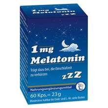 Abbildung: Melatonin 1 mg Kapseln 60 St, Kapseln PZN 17212002 