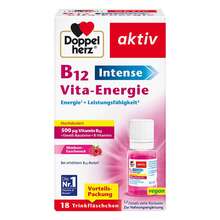 Abbildung: Doppelherz B12 Intense Vita-Energie Trinkflasche  18 St, Trinkampullen PZN 17215414 