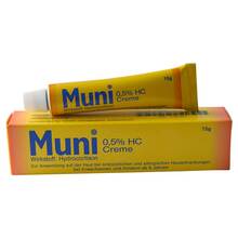 Abbildung: Muni 0,5% HC Creme 15 g, Creme PZN 17231577 