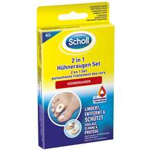 Abbildung: Scholl 2in1 Hühneraugen Set 1 P, Pflaster PZN 17240501 