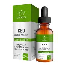 Abbildung: CBD 27% Bio Hanfextrakt Öl Vitadol Complex 10 ml, Öl PZN 17253202 