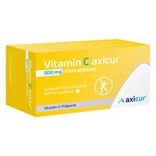 Abbildung: Vitamin C Axicur 500 mg Filmtabletten 100 St, Filmtabletten PZN 17260656 
