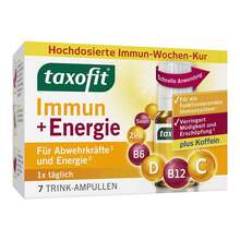 Abbildung: Taxofit Immun & Energie Trinkampullen 7X10 ml, Trinkampullen PZN 17268126 