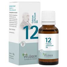 Abbildung: Biochemie Pflüger 12 Calcium sulfuricum D 6 Globuli  15 g, Globuli PZN 17278254 
