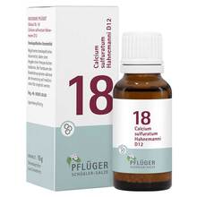 Abbildung: Biochemie Pflüger 18 Calcium sulfuratum D 12 Globuli  15 g, Globuli PZN 17278320 