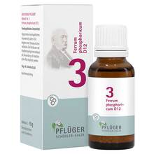 Abbildung: Biochemie Pflüger 3 Ferrum phosphoricum D 12 Globuli  15 g, Globuli PZN 17278484 