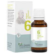 Abbildung: Biochemie Pflüger 6 Kalium sulfuricum D 6 Globuli 15 g, Globuli PZN 17278521 