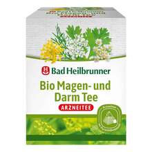 Abbildung: Bad Heilbrunner Bio Magen- und Darm Tee Pyr.Beutel  12X2.5 g, Filterbeutel PZN 17298446 