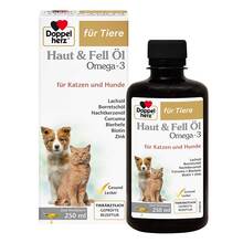 Abbildung: Doppelherz für Tiere Haut&Fell Öl für Hunde / Katzen 250 ml, Flüssigkeit PZN 17305548 