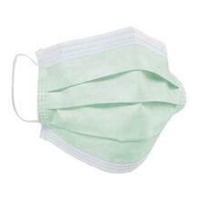 Abbildung: OP-Maske Mundschutz 3lagig mit Gummi grün 50 St PZN 17307470 