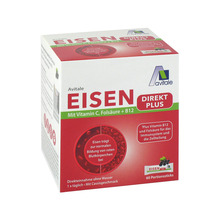 Abbildung: Eisen Direkt plus Vitamin C + Folsäure+B12 Pulver 60 St, Pulver PZN 17307702 