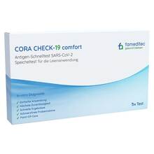 Abbildung: CORA CHECK-19 comfort Antigen-Schnelltest Speichel 5 St, Test PZN 17388020 
