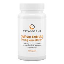 Abbildung: Safran Extrakt 30 mg Kapseln 60 St, Kapseln PZN 17388563 