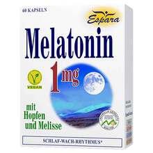 Abbildung: Melatonin 1 mg Kapseln 60 St, Kapseln PZN 17396203 