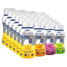 Abbildung: Resource Ultra Fruit Mischkarton flüssig 6X4X200 ml, Flüssigkeit PZN 17396976 