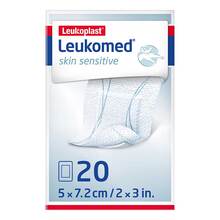 Abbildung: Leukomed skin sensitive steril 5x7,2 cm 20 St, Pflaster PZN 17410914 