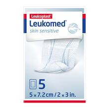 Abbildung: Leukomed skin sensitive steril 5x7,2 cm 5 St, Pflaster PZN 17410989 