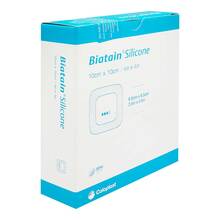 Abbildung: BIATAIN Silicone Schaumverband 10x10 cm 10 St, Verband PZN 17414059 
