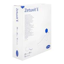 Abbildung: ZETUVIT E Saugkompressen steril 20x20 cm 15 St, Kompressen PZN 17414390 