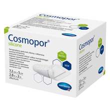 Abbildung: Cosmopor silicone Wundverband 5x7,2 cm 25 St, Verband PZN 17417690 